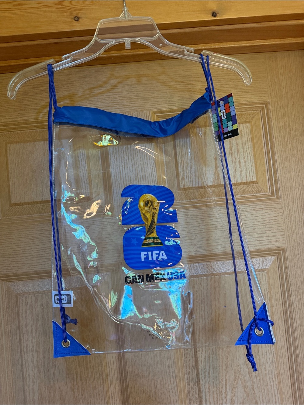 FIFA Clear Blue Drawstring Kids Backpack